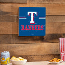 Texas Rangers Wood Wall Sign, 12x12