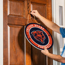 Chicago Bears Round Door Decor with Hanging Rope, 18x18