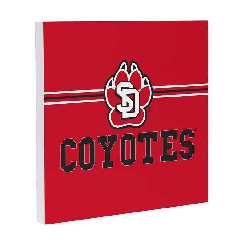 University of South Dakota Wood Wall Sign, 12x12