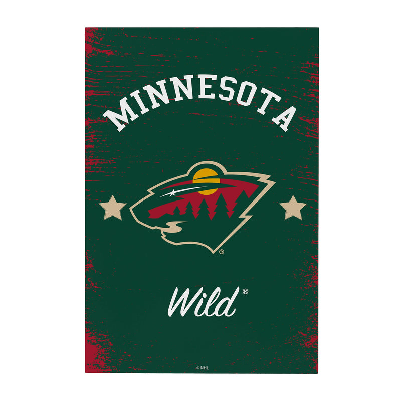 Minnesota Wild Wood Wall Sign, 16x24