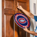 Montreal Canadiens Round Door Décor with Hanging Rope, 18x18