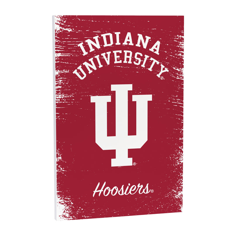 Indiana University Wood Wall Sign, 16x24