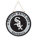 Chicago White Sox Round Door Decor with Hanging Rope, 18x18