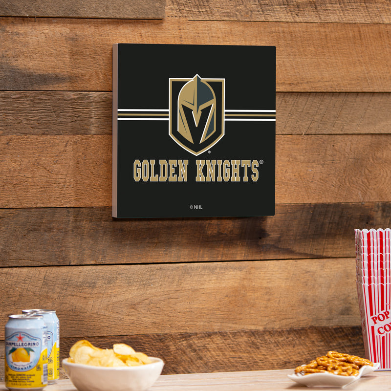 Vegas Golden Knights Wood Wall Sign, 12x12