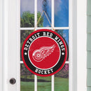 Detroit Red Wings Round Door Décor with Hanging Rope, 18x18