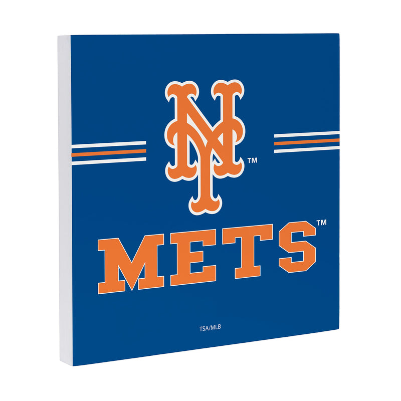 New York Mets Wood Wall Sign, 12x12