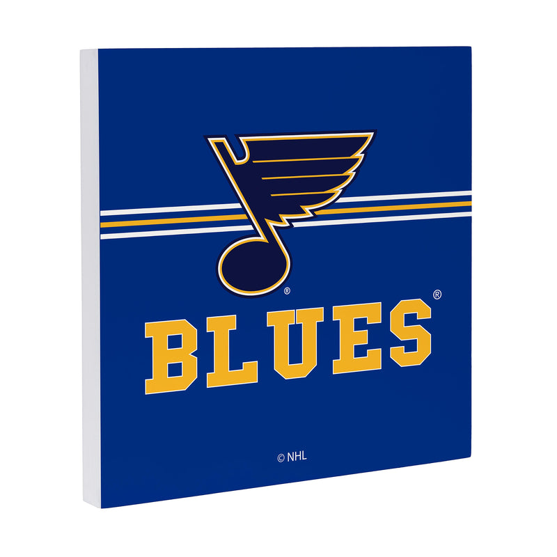 St Louis Blues Wood Wall Sign, 12x12