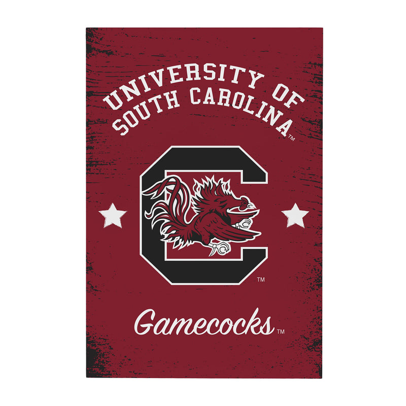 University of South Carolina Wood Wall Sign, 16x24