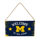 University Of Michigan Wood Wall Sign, 6x11