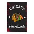 Chicago Blackhawks Wood Wall Sign, 16x24