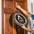 Purdue University Round Door Décor with Hanging Rope, 18x18