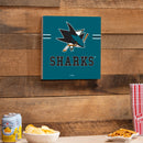 San Jose Sharks Wood Wall Sign, 12x12