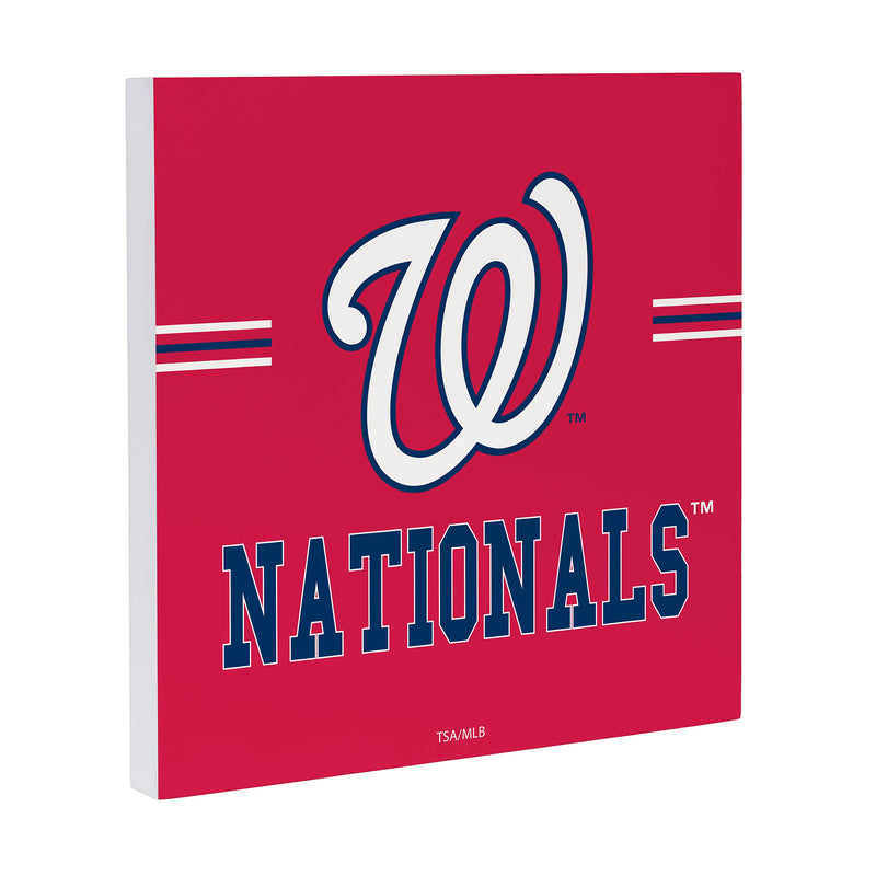 Washington Nationals Wood Wall Sign, 12x12