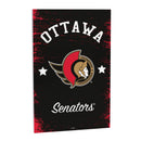 Ottawa Senators Wood Wall Sign, 16x24