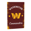 Washington Commanders Wood Wall Sign, 16x24