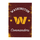 Washington Commanders Wood Wall Sign, 16x24