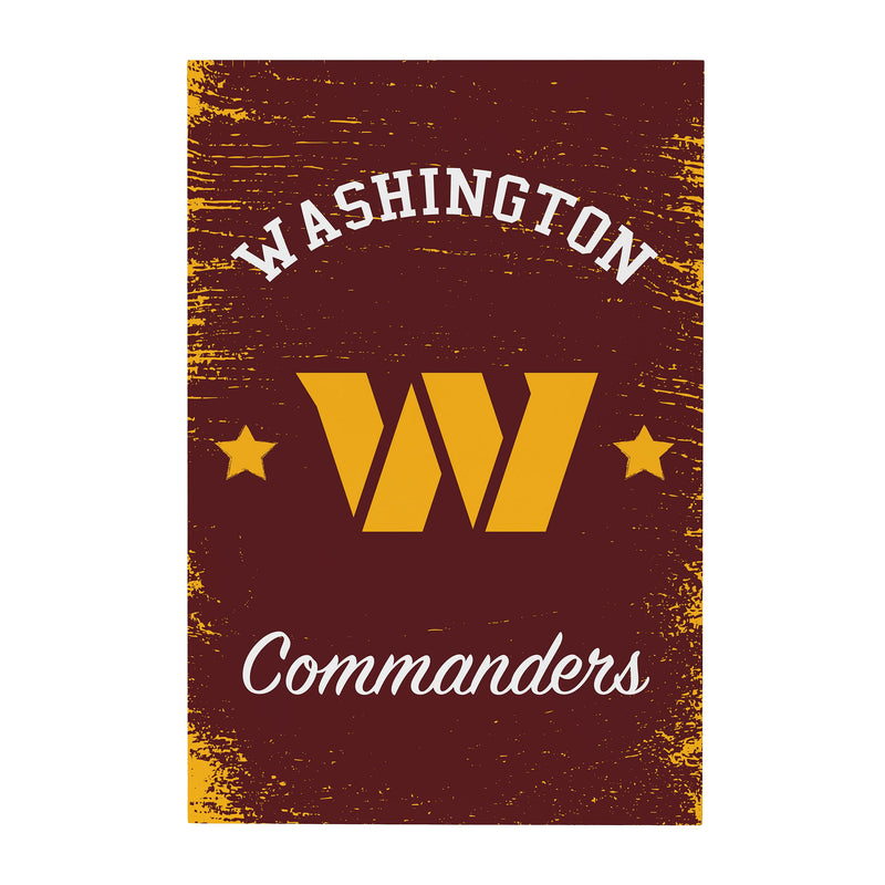 Washington Commanders Wood Wall Sign, 16x24