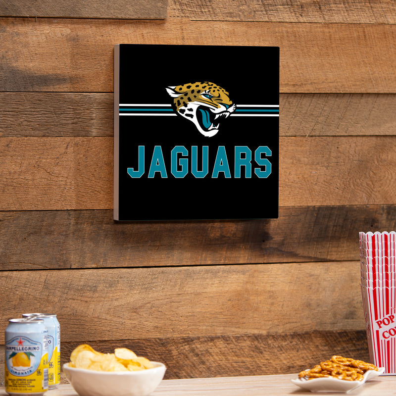 Jacksonville Jaguars Wood Wall Sign, 12x12