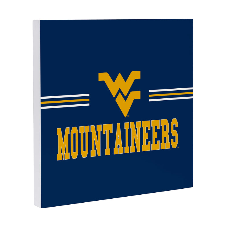 West Virginia University Wood Wall Sign, 12x12