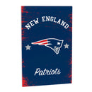 New England Patriots Wood Wall Sign, 16x24