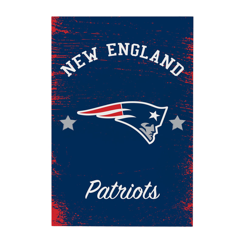 New England Patriots Wood Wall Sign, 16x24