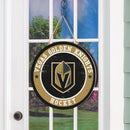 Vegas Golden Knights Round Door Décor with Hanging Rope, 18x18