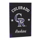 Colorado Rockies Wood Wall Sign, 16x24