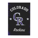 Colorado Rockies Wood Wall Sign, 16x24