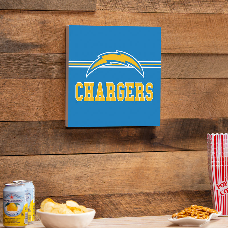 Los Angeles Chargers Wood Wall Sign, 12x12
