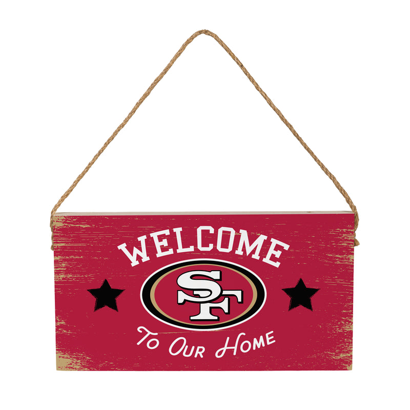 San Francisco 49ers Wood Wall Sign, 6x11
