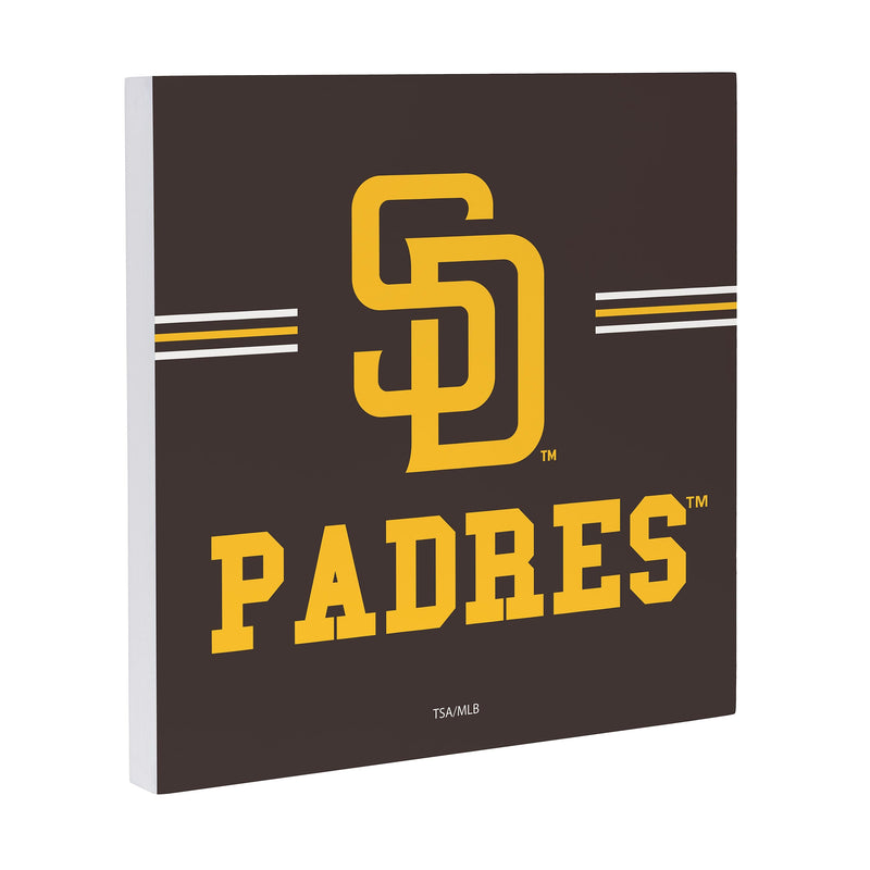San Diego Padres Wood Wall Sign, 12x12