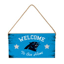 Carolina Panthers Wood Wall Sign, 6x11