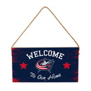 Columbus Blue Jackets Wood Wall Sign, 6x11
