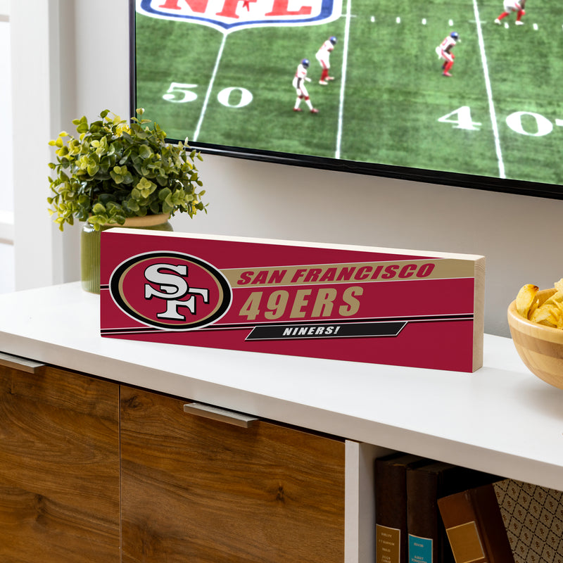 San Francisco 49ers Mantle Sign, Down Home Fans, 5x18