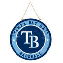 Tampa Bay Rays Round Door Decor with Hanging Rope, 18x18
