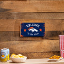 Denver Broncos Wood Wall Sign, 6x11