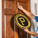 Pittsburgh Pirates Round Door Decor with Hanging Rope, 18x18