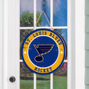 St Louis Blues Round Door Décor with Hanging Rope, 18x18