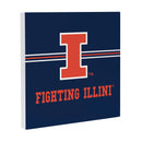 University of Illinois Wood Wall Sign, 12x12
