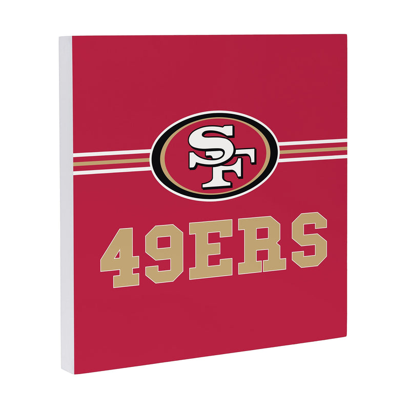 San Francisco 49ers Wood Wall Sign, 12x12