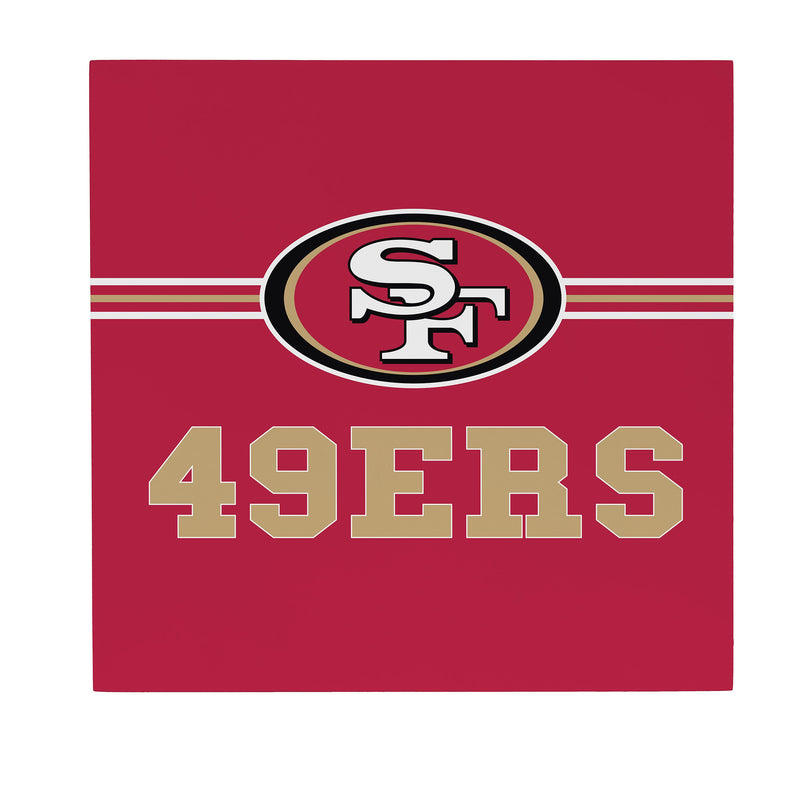 San Francisco 49ers Wood Wall Sign, 12x12