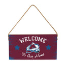 Colorado Avalanche Wood Wall Sign, 6x11