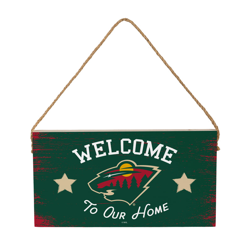 Minnesota Wild Wood Wall Sign, 6x11