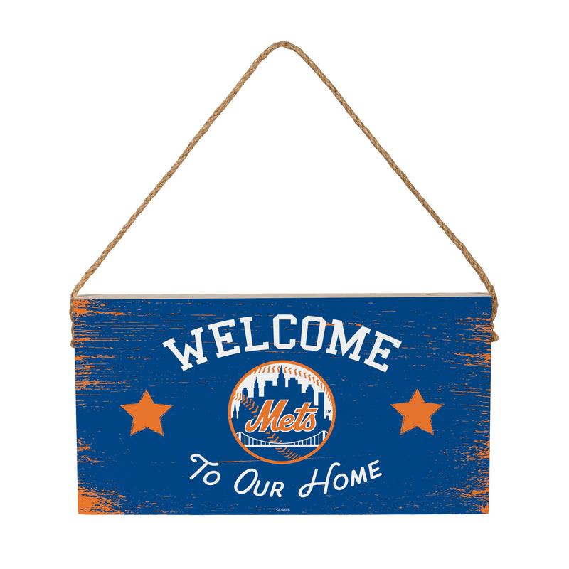 New York Mets Wood Wall Sign, 6x11