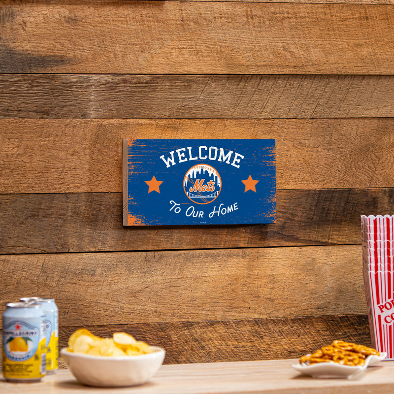 New York Mets Wood Wall Sign, 6x11