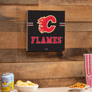 Calgary Flames Wood Wall Sign, 12x12