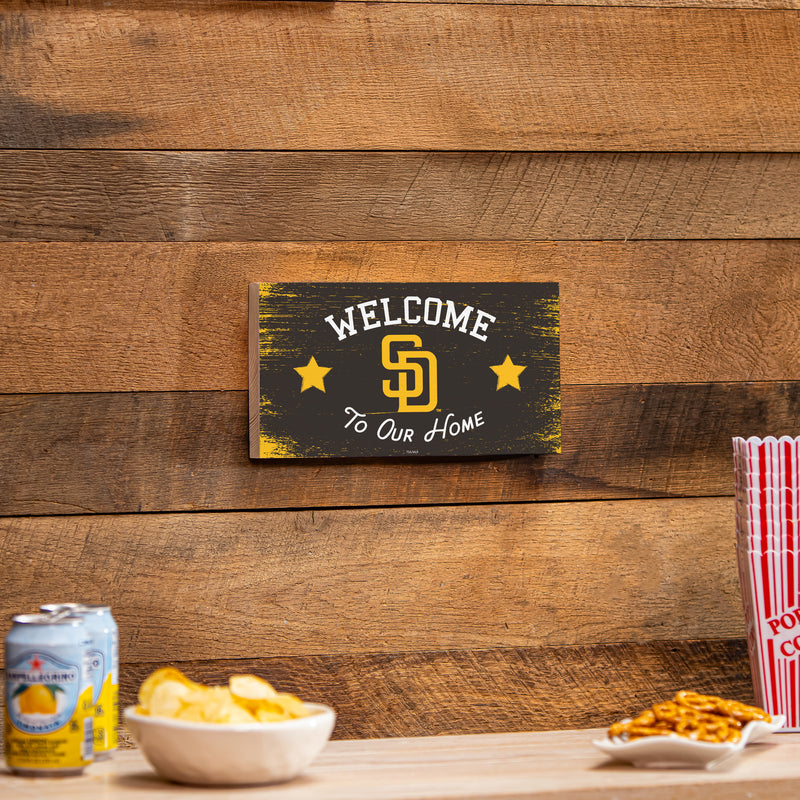 San Diego Padres Wood Wall Sign, 6x11