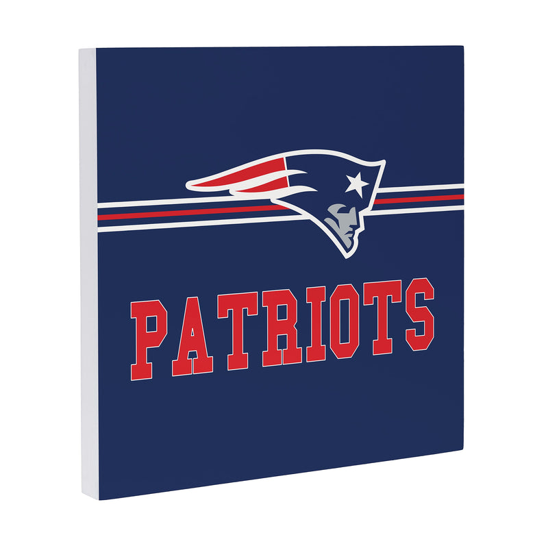 New England Patriots Wood Wall Sign, 12x12