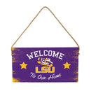 Louisiana State University Wood Wall Sign, 6x11