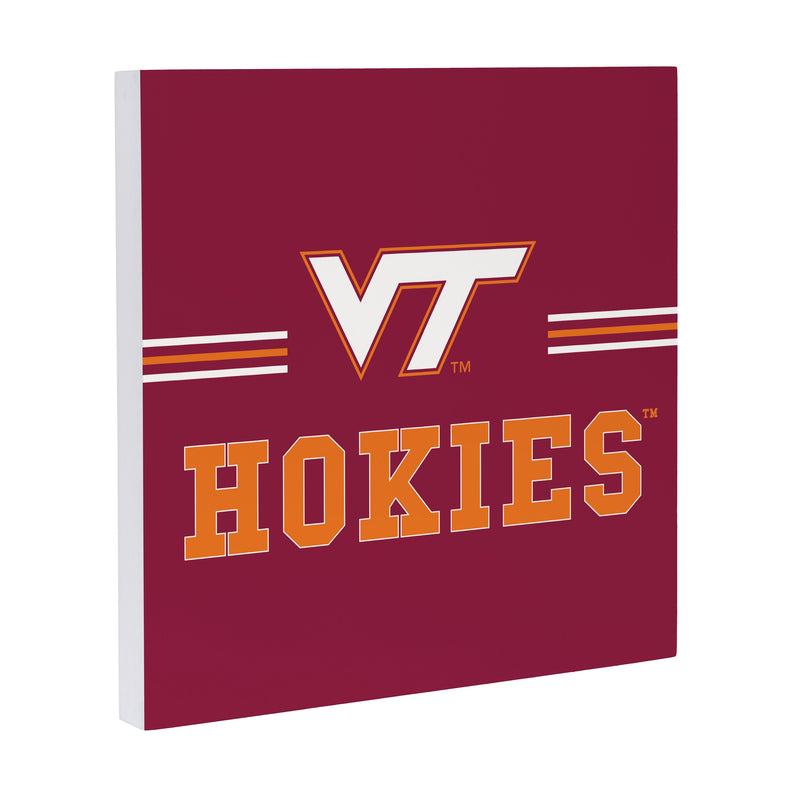 Virginia Tech Wood Wall Sign, 12x12